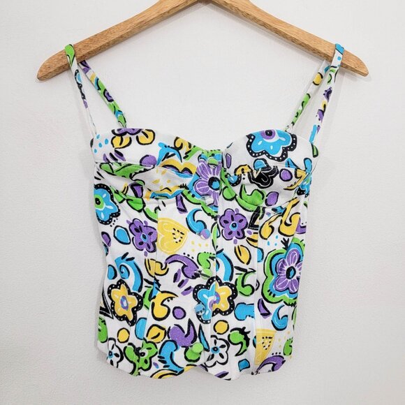 Mirror Palais 90's Swirl Bustier Top Small - Picture 2 of 11